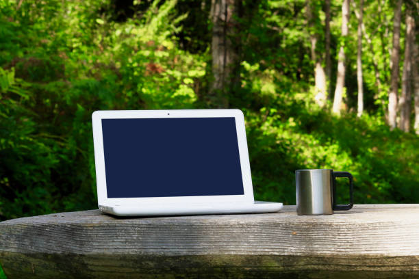 istock Laptop outdoors 1035425258