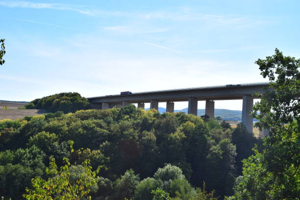 istock The autobahn in the sky, high bridge 1035433026