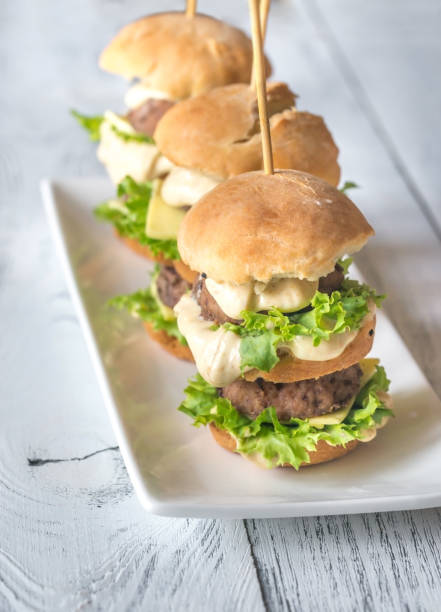 istock Burgers on the white plate 1035436502