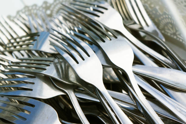 istock Stainless steel forks 1035439380