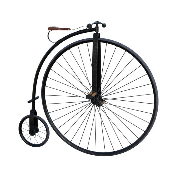istock 3D illustration vintage bicycle on white 1035439520