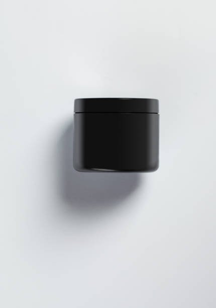 istock Black hair wax jar 1035451868