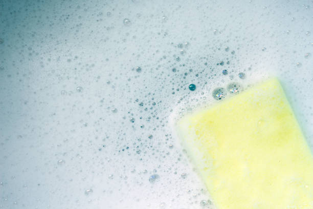 istock Bubbles foam white washing cleaning sponge 1035456536