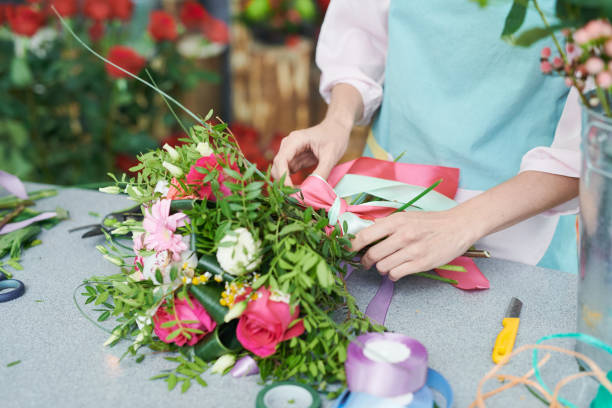 istock Florist Tying Boquet 1035457426