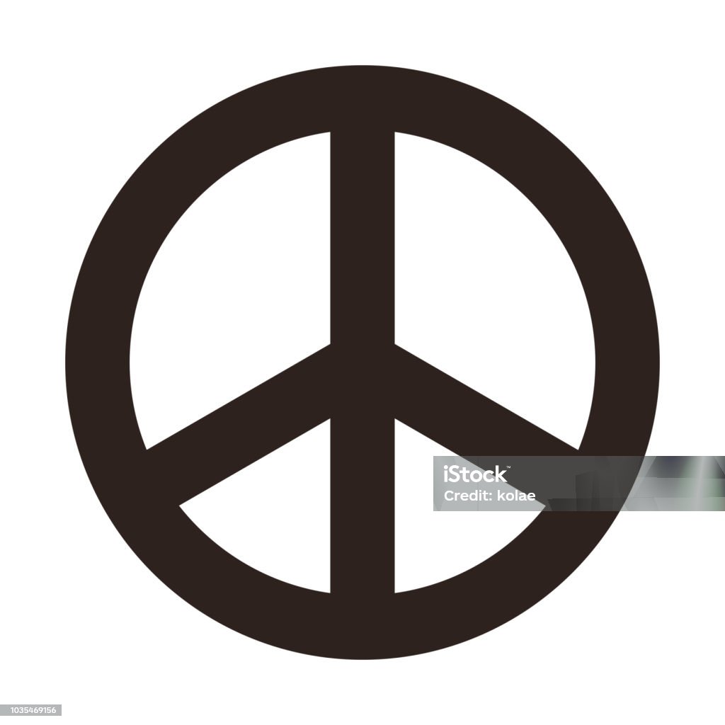 Peace symbol - Lizenzfrei Friedenssymbol Vektorgrafik