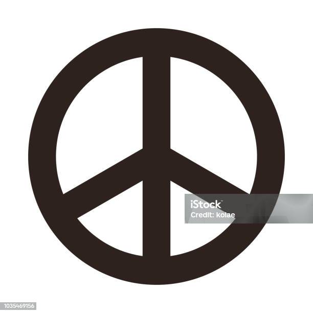 Peace Symbol Stock Vektor Art und mehr Bilder von Friedenssymbol - Friedenssymbol, Friedenszeichen - Gesellschaftliches Symbol, Beschaulichkeit