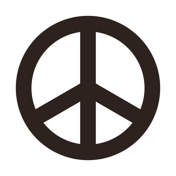 ilustraciones, imágenes clip art, dibujos animados e iconos de stock de señal de paz - simbolo de paz