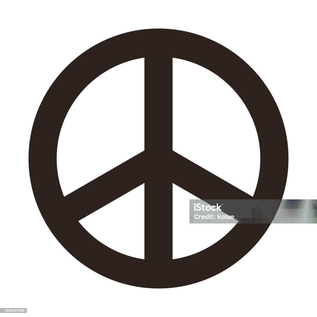 Peace sign Peace symbol isolated on white background Symbols Of Peace stock vector