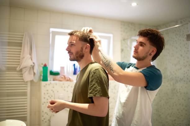 istock Gay couple in the bathroom 1035474318