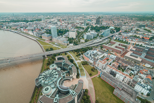 Düsseldorf, Germany, as seen from above