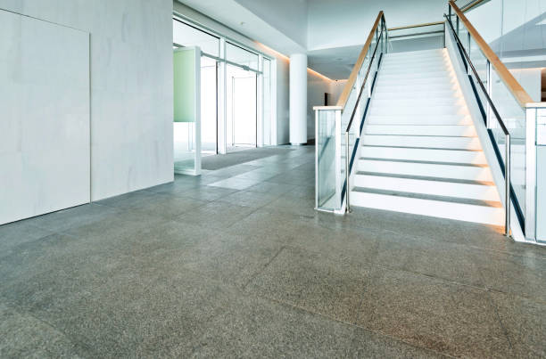 istock Modern staircase at the office building lobby 1035476372