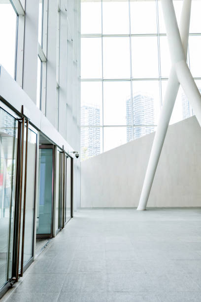 istock Bright lobby in morden office building 1035478674