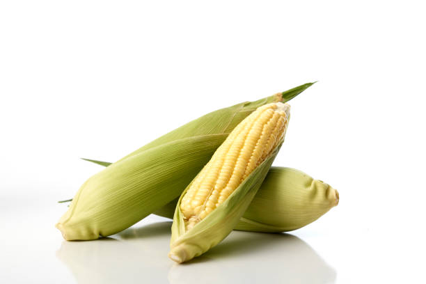 istock fresh corn fruits isolated on white background 1035479510