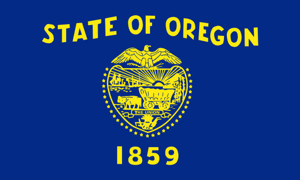 istock Flag of the USA State of Oregon, vector. 1035482196