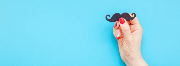 istock Paper moustaches for men fathers dad concept 1035482714