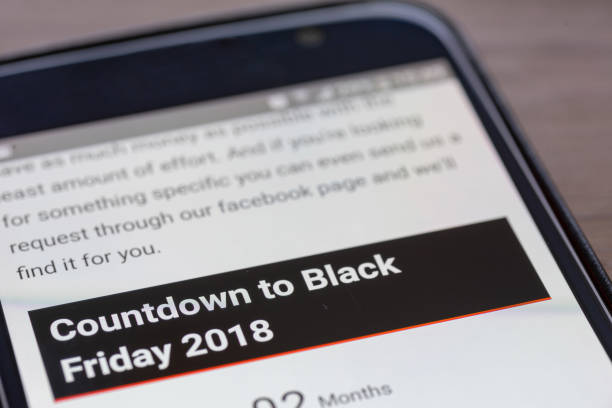 istock Countdown to Black Friday 2018 text smartphone screen closeup 1035487150