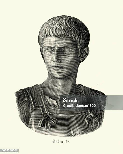 Caligula Roma Ancient Rome Caligula Roman Emperor Stock Illustration - Download Image ...