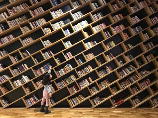 girl in library The Girl Reaching books in library bookshelf library book bookstore stock pictures, royalty-free photos & images