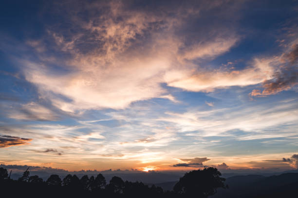 istock Sunset Beautiful sky at sunset On the Moutain 1035492392