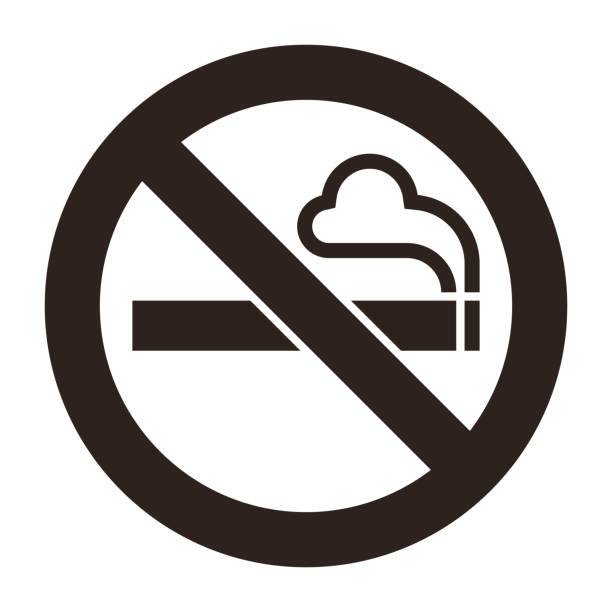 ilustrações de stock, clip art, desenhos animados e ícones de no smoking sign - symbol computer icon icon set simplicity