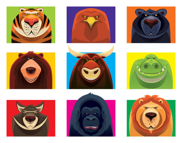 危險野生動物 - 猴子 圖片 幅插畫檔、美工圖案、卡通及圖標