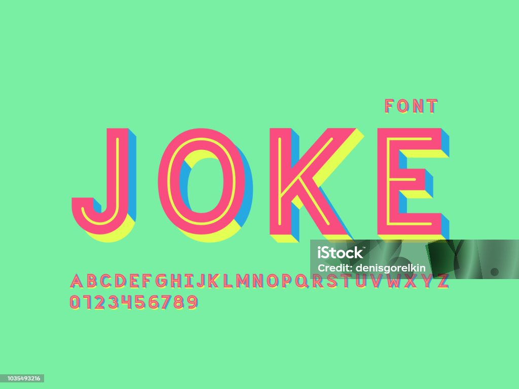 Joke Font Vector Alphabet Stock Illustration Download Image Now