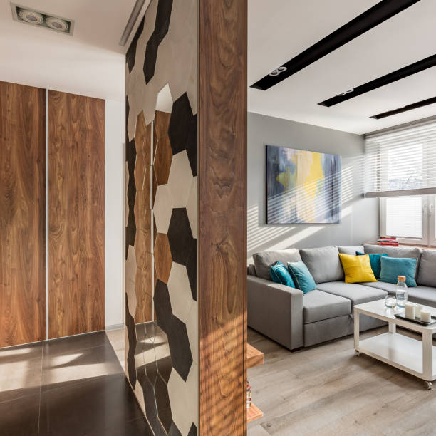 istock Apartment with wooden entry room 1035508098