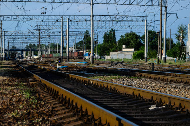 istock View on railroad track on summer 1035508632