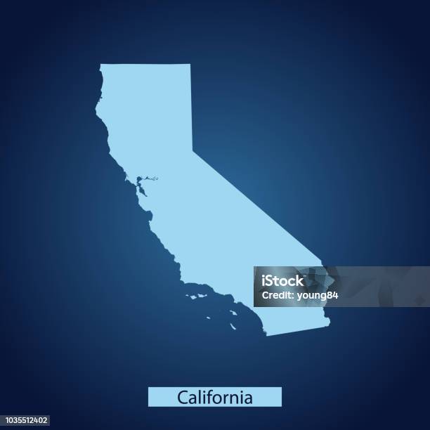 California Graphical Map California Map Stock Illustration - Download Image Now - California ...