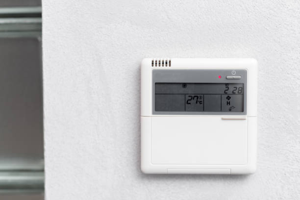 istock Air Conditioner Remote Control in a hotel room 1035526456