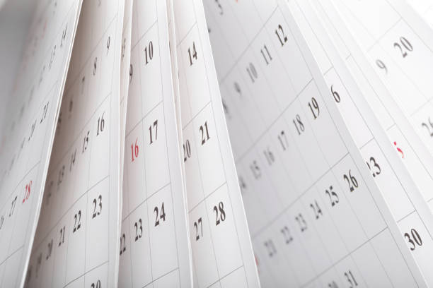 istock Calendar pages close up business time concept 1035527150