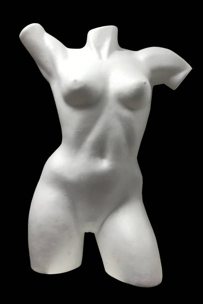 istock Female polystyrene naked figure on black 1035530418