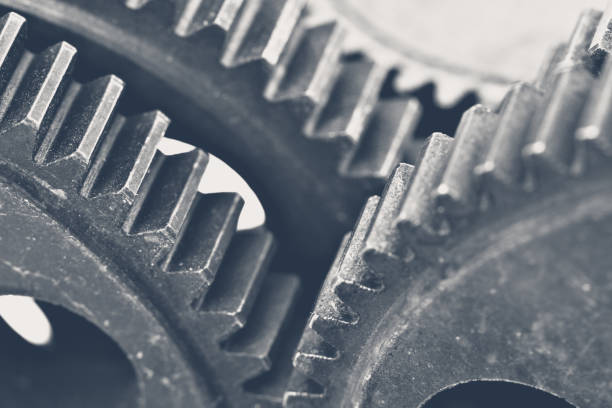 istock Close-up view of stack of gears 1035530776