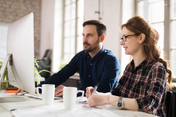istock Picture of architects working together in office 1035534492