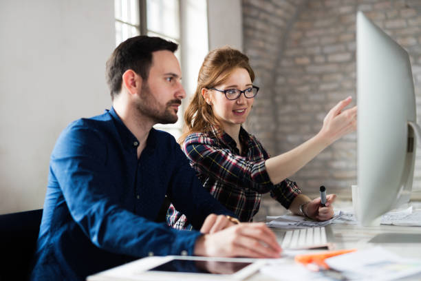istock Picture of architects working together in office 1035534512