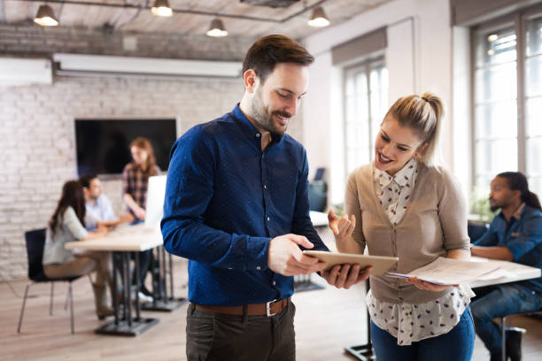 istock Portrait of young architects discussing in office 1035535042