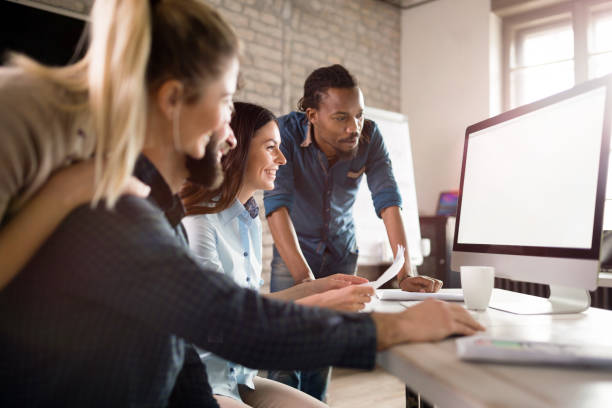 istock Picture of architects working together in office 1035535162