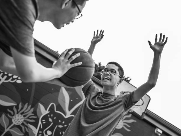 Twins at basketball