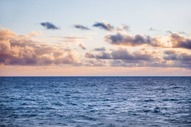 istock Mediterranean sea. Sunset with differently shaped clouds. Malta. 1035561952