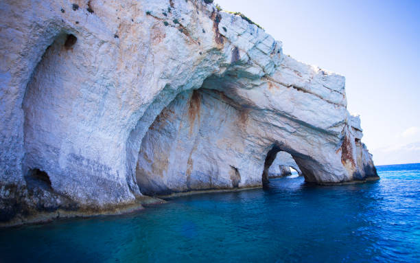 istock Blue caves in greece 1035570070