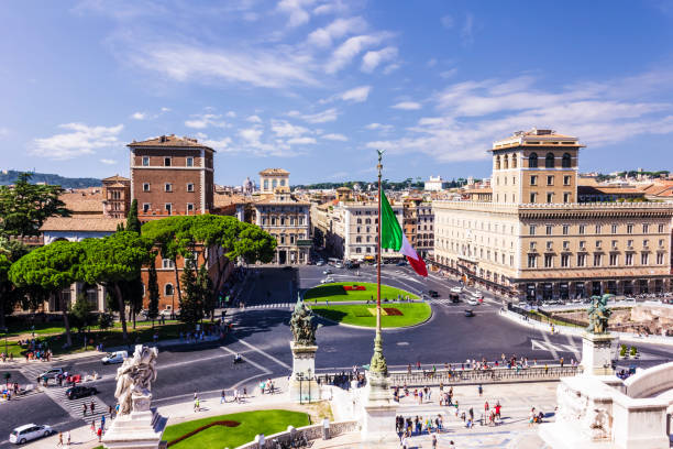 istock View on Piazza Venezia from the Vittoriano in Rome 1035573674