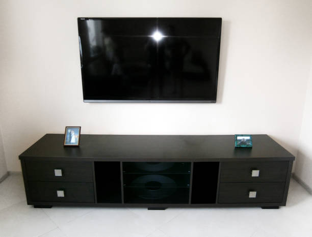 istock Living room in black color. Interior design. 1035574414