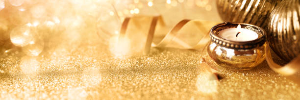istock Golden christmas decoration 1035595368