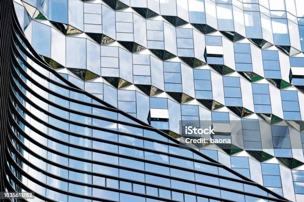 Background Of Office Building Wall Stock Photo - Download Image Now - Architecture, Building Exterior, Construction Industry