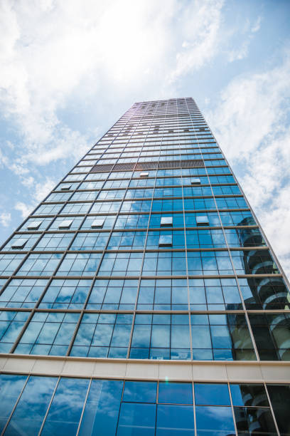 istock Low angle view of the modern skyscrapers 1035612262