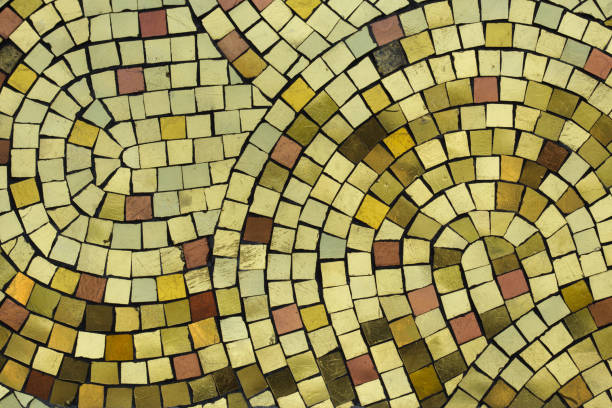 istock Golden smalt on the mosaic panel 1035613790