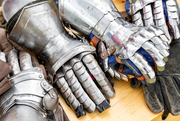 istock Metal knight's glove 1035624134