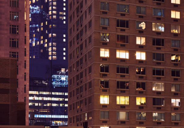istock Manhattan buildings at night, New York. 1035625932
