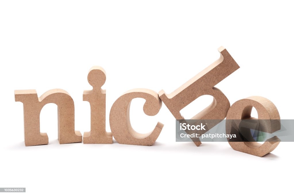 Niche Wood Word NICHE wood word on white background Niche Stock Photo