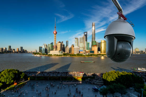 nowoczesna panorama szanghaju - urban growth audio zdjęcia i obrazy z banku zdjęć